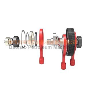 הרכבה של גל ארכובה מזויף לקידוח משאבת בוץ